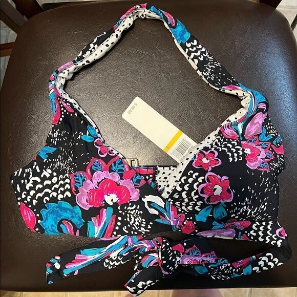 NWT Anne Cole Thats a wrap Marilyn bikini top size Small - Picture 3 of 5